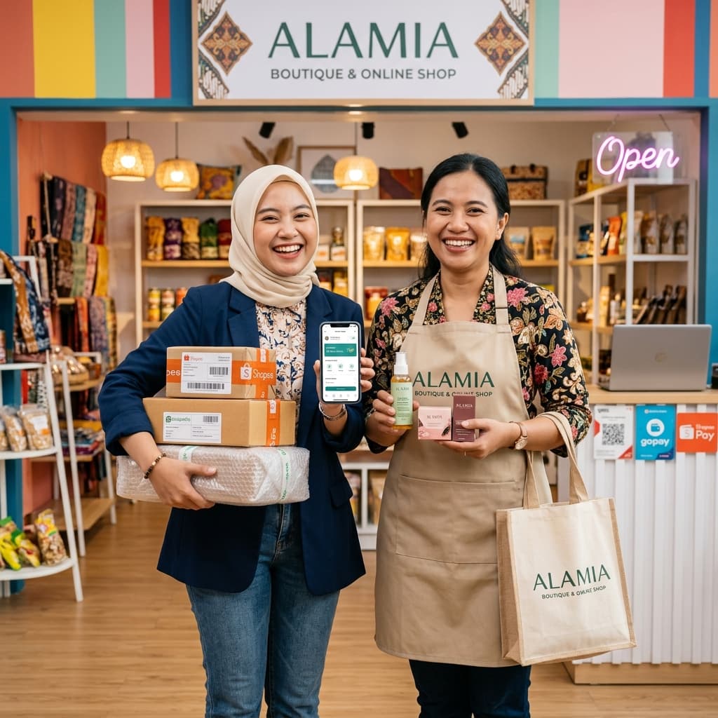 Dua Pelaku UMKM Indonesia